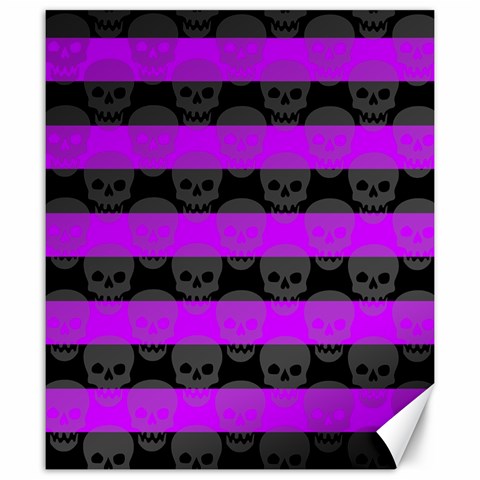 Purple Goth Skulls  Canvas 20  x 24  from ArtsNow.com 19.57 x23.15  Canvas - 1