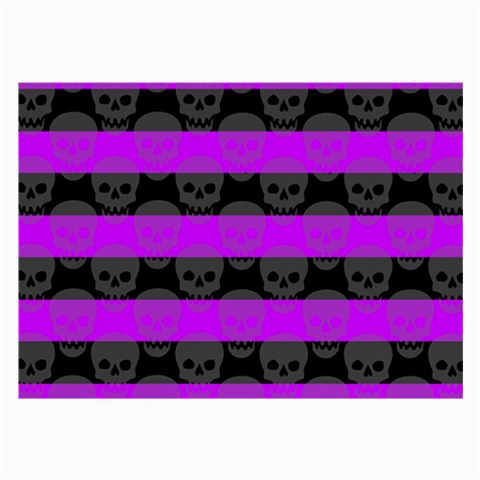 Purple Goth Skulls  Large Glasses Cloth from ArtsNow.com Front