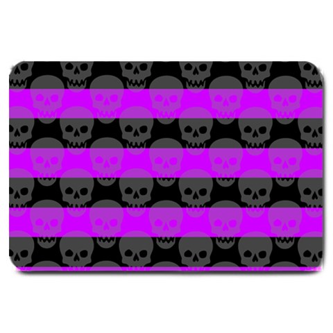 Purple Goth Skulls  Large Doormat from ArtsNow.com 30 x20  Door Mat