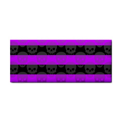 Purple Goth Skulls  Hand Towel from ArtsNow.com Front