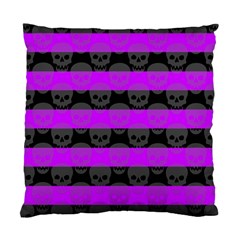 Purple Goth Skulls  Standard Cushion Case (Two Sides) from ArtsNow.com Front