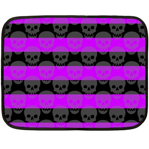 Purple Goth Skulls  Fleece Blanket (Mini) from ArtsNow.com 35 x27  Blanket