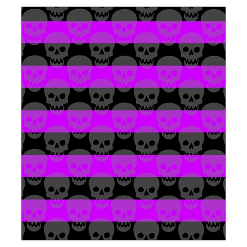 Purple Goth Skulls  Drawstring Pouch (Small) from ArtsNow.com Front