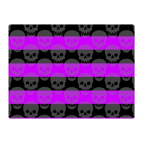 Purple Goth Skulls  Double Sided Flano Blanket (Mini) from ArtsNow.com 35 x27  Blanket Back