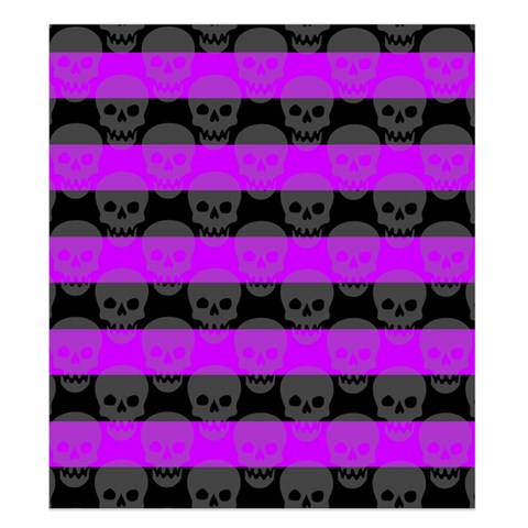 Purple Goth Skulls  Duvet Cover (King Size) from ArtsNow.com Duvet Quilt