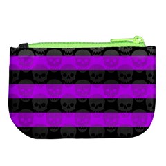 Purple Goth Skulls  Large Coin Purse from ArtsNow.com Back