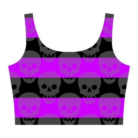 Purple Goth Skulls  Midi Sleeveless Dress from ArtsNow.com Top Back