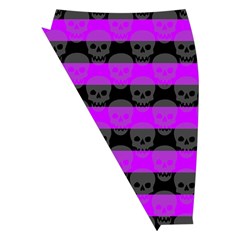 Purple Goth Skulls  Midi Wrap Pencil Skirt from ArtsNow.com Front Left