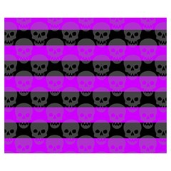 Purple Goth Skulls  Medium Tote Bag from ArtsNow.com Front