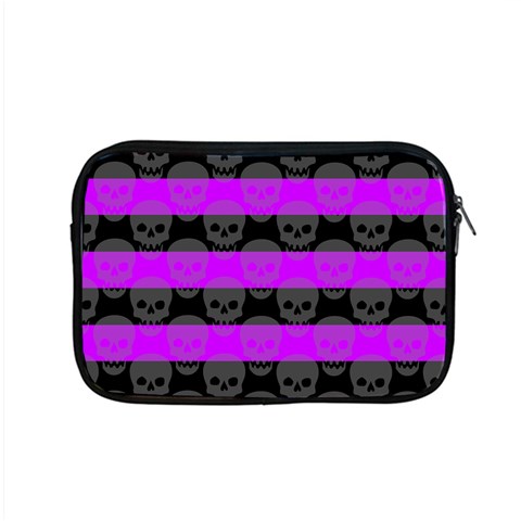 Purple Goth Skulls  Apple MacBook Pro 15  Zipper Case from ArtsNow.com Front