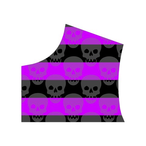 Purple Goth Skulls  Women s Button Up Vest from ArtsNow.com Top Left