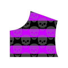 Purple Goth Skulls  Women s Button Up Vest from ArtsNow.com Top Left