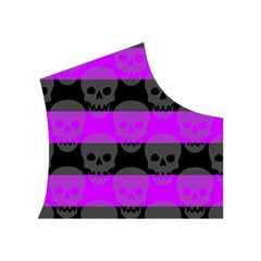 Purple Goth Skulls  Women s Button Up Vest from ArtsNow.com Top Right