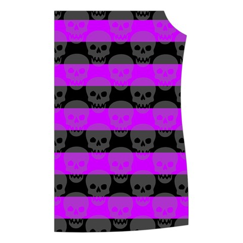 Purple Goth Skulls  Women s Button Up Vest from ArtsNow.com Front Left