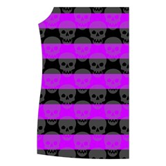 Purple Goth Skulls  Women s Button Up Vest from ArtsNow.com Front Right