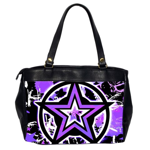 Purple Star Oversize Office Handbag (2 Sides) from ArtsNow.com Back