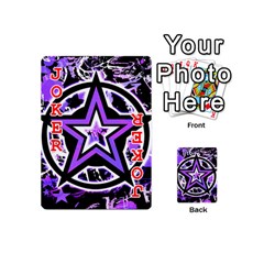 Purple Star Playing Cards 54 Designs (Mini) from ArtsNow.com Front - Joker2