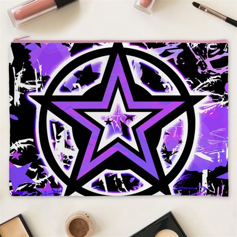 Purple Star Cosmetic Bag (XXXL) from ArtsNow.com Front