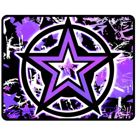 Purple Star Double Sided Fleece Blanket (Medium) from ArtsNow.com 58.8 x47.4  Blanket Back