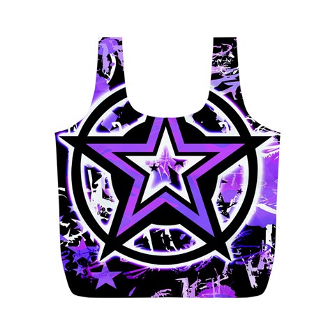 Purple Star Full Print Recycle Bag (M) from ArtsNow.com Back