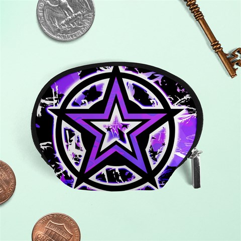 Purple Star Accessory Pouch (Small) from ArtsNow.com Front