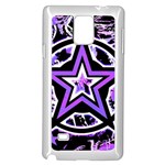 Purple Star Samsung Galaxy Note 4 Case (White)