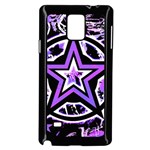 Purple Star Samsung Galaxy Note 4 Case (Black)