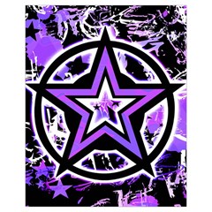 Purple Star Drawstring Pouch (XL) from ArtsNow.com Front