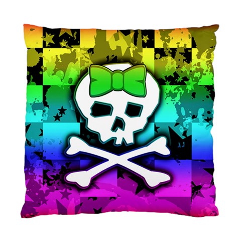 Rainbow Skull Standard Cushion Case (Two Sides) from ArtsNow.com Back