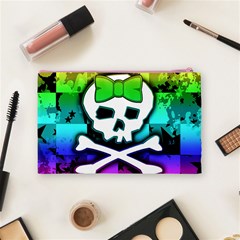 Rainbow Skull Cosmetic Bag (Medium) from ArtsNow.com Back