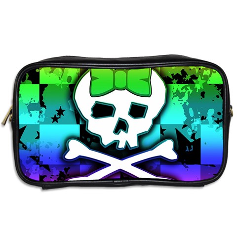 Rainbow Skull Toiletries Bag (Two Sides) from ArtsNow.com Back