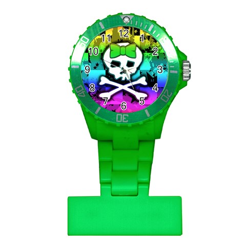 Rainbow Skull Plastic Nurses Watch from ArtsNow.com Front