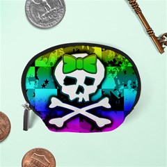 Rainbow Skull Accessory Pouch (Small) from ArtsNow.com Back