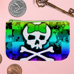 Rainbow Skull Large Coin Purse from ArtsNow.com Front