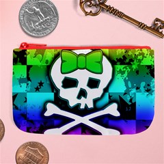 Rainbow Skull Large Coin Purse from ArtsNow.com Front