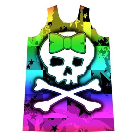 Rainbow Skull Shoulder Cutout Velvet One Piece from ArtsNow.com Front