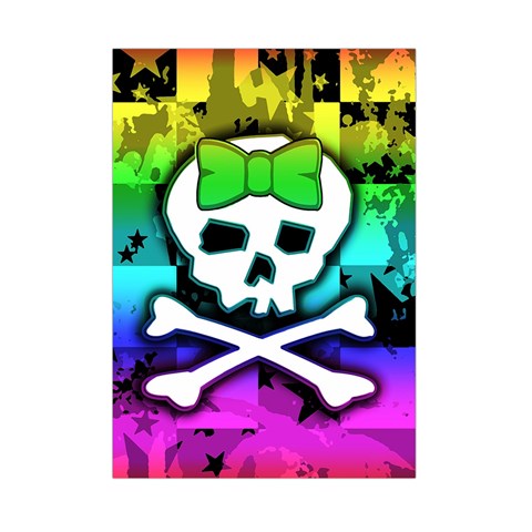 Rainbow Skull Small Tapestry from ArtsNow.com Front