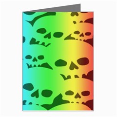 Rainbow Skull Collection Greeting Card from ArtsNow.com Left