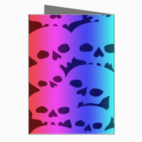 Rainbow Skull Collection Greeting Card from ArtsNow.com Right