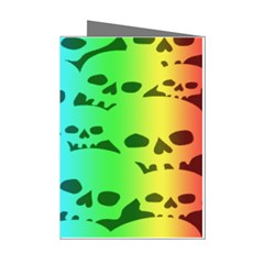 Rainbow Skull Collection Mini Greeting Cards (Pkg of 8) from ArtsNow.com Left