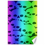 Rainbow Skull Collection Canvas 24  x 36 