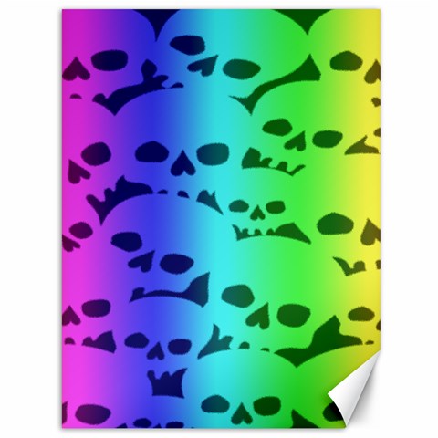 Rainbow Skull Collection Canvas 36  x 48  from ArtsNow.com 35.26 x46.15  Canvas - 1