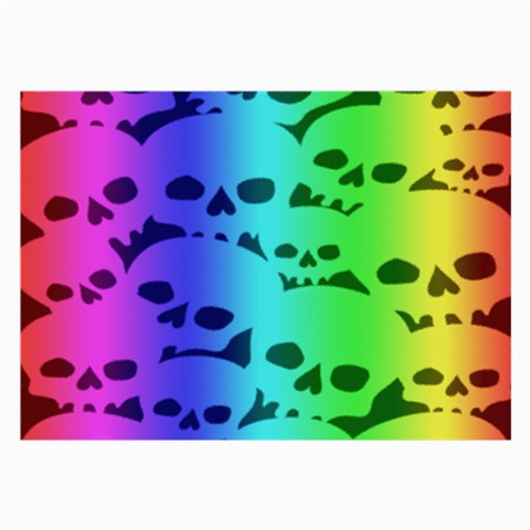 Rainbow Skull Collection Large Glasses Cloth from ArtsNow.com Front