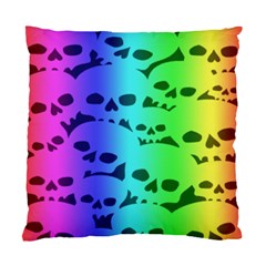 Rainbow Skull Collection Standard Cushion Case (Two Sides) from ArtsNow.com Front