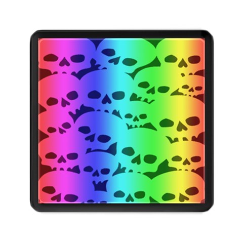 Rainbow Skull Collection Memory Card Reader (Square) from ArtsNow.com Front