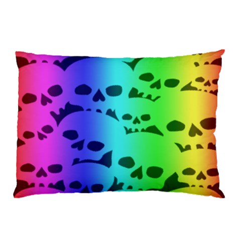 Rainbow Skull Collection Pillow Case (Two Sides) from ArtsNow.com Back