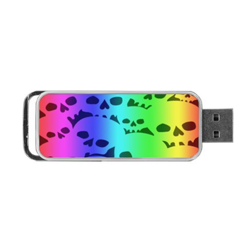 Rainbow Skull Collection Portable USB Flash (Two Sides) from ArtsNow.com Back