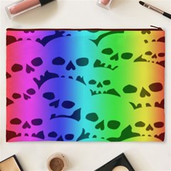 Rainbow Skull Collection Cosmetic Bag (XXXL) from ArtsNow.com Back