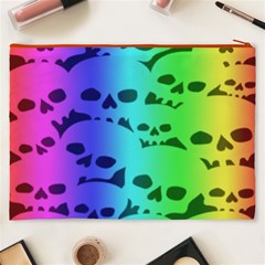 Rainbow Skull Collection Cosmetic Bag (XXXL) from ArtsNow.com Back