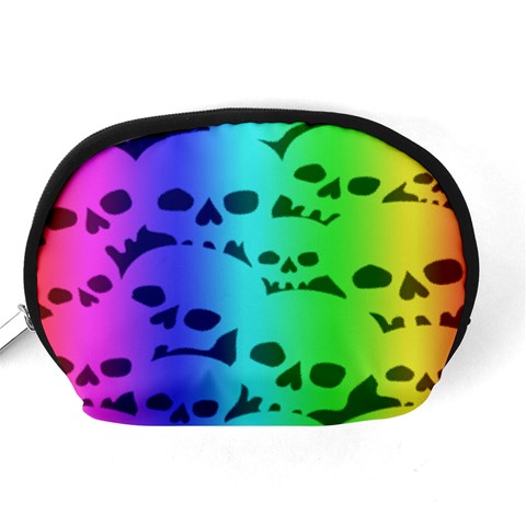 Rainbow Skull Collection Accessory Pouch (Medium) from ArtsNow.com Back